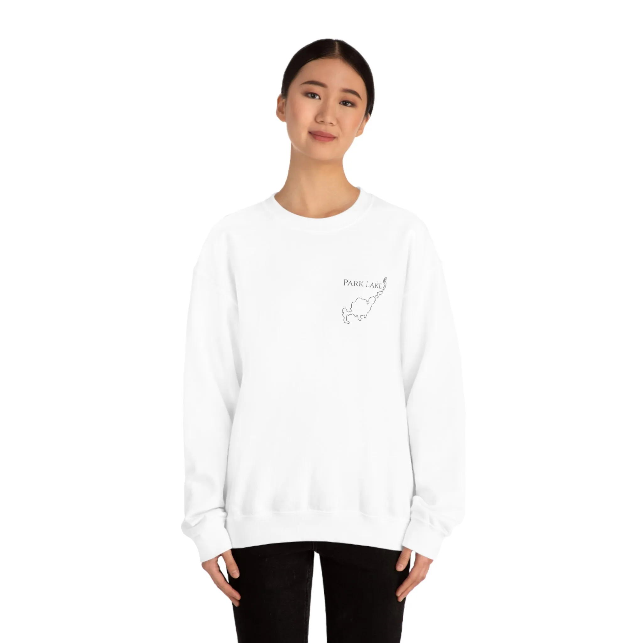 Park Lake Plain Unisex Heavy Blend™ Crewneck Sweatshirt