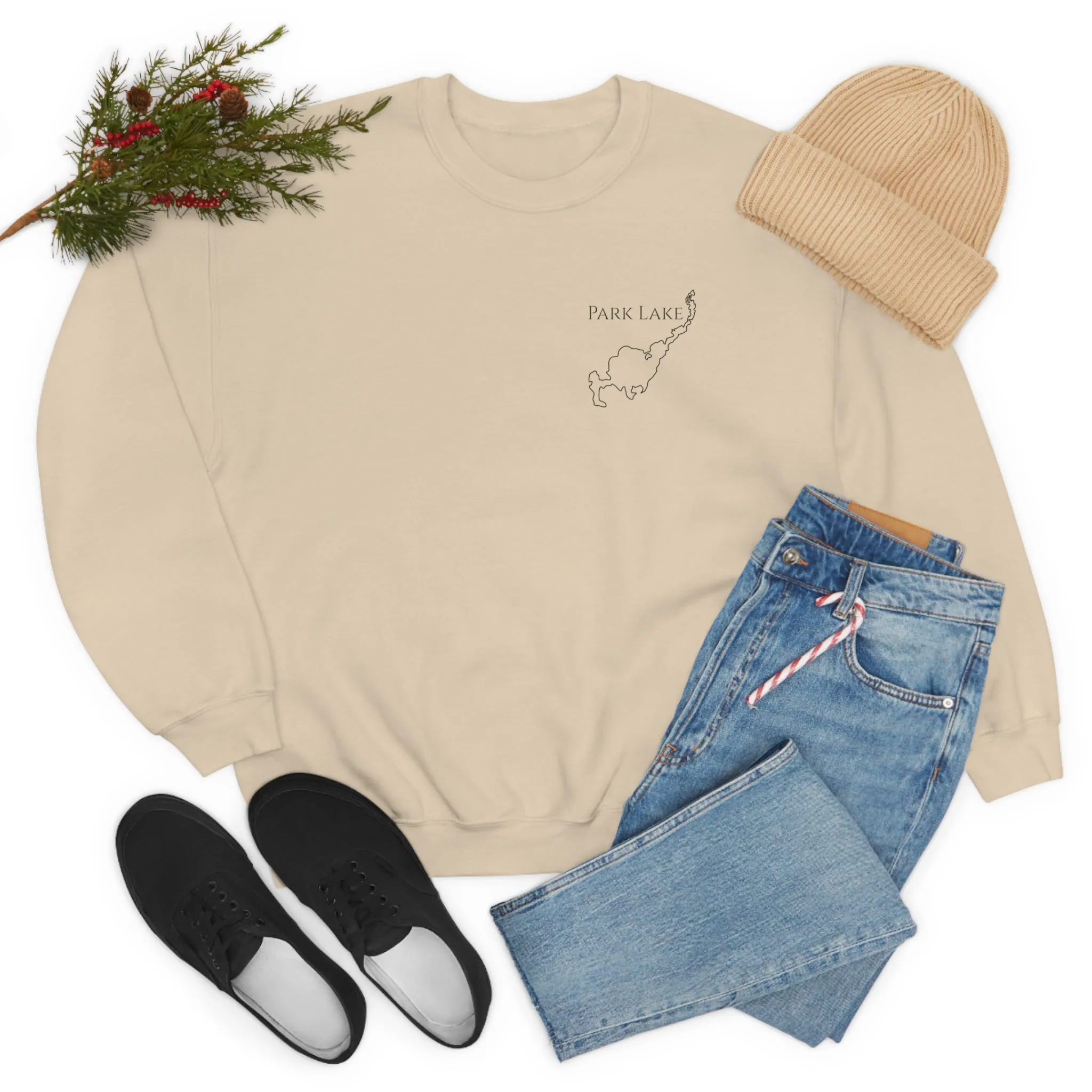 Park Lake Plain Unisex Heavy Blend™ Crewneck Sweatshirt