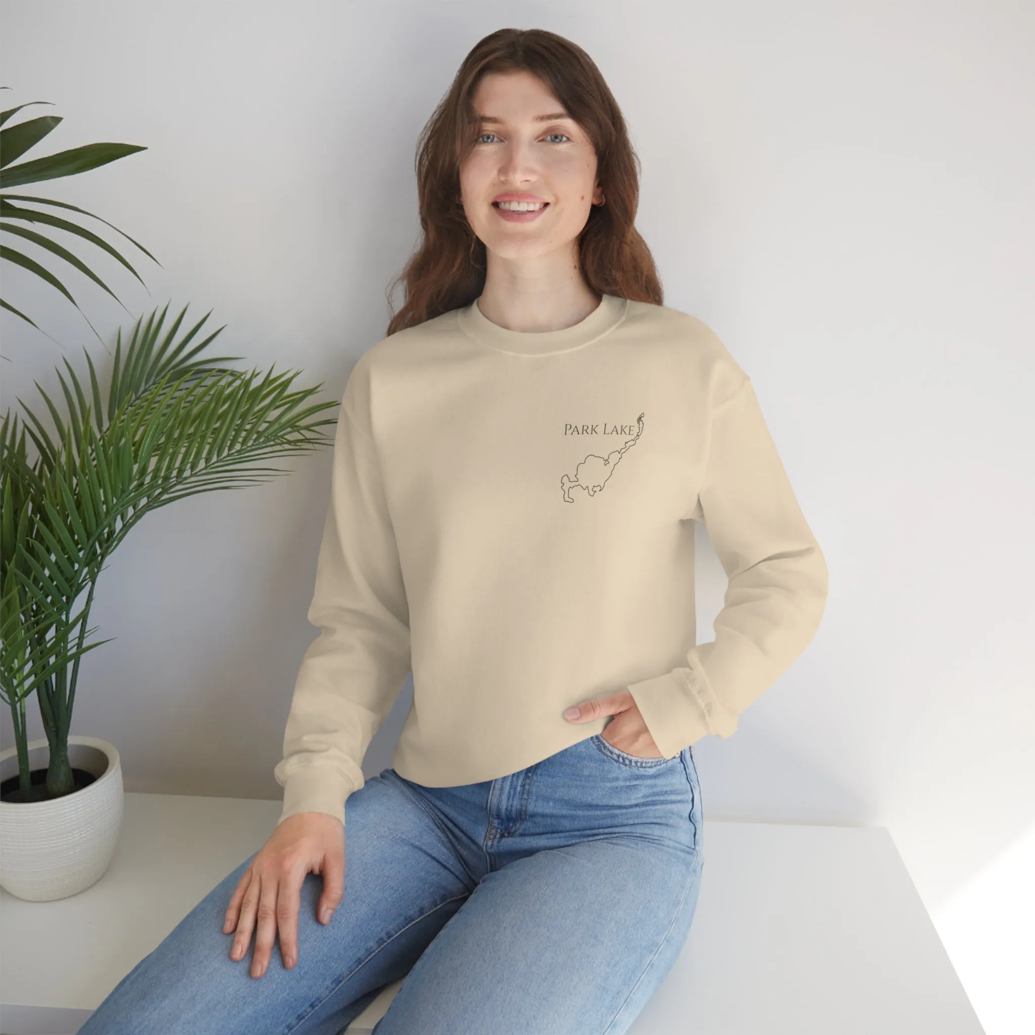 Park Lake Plain Unisex Heavy Blend™ Crewneck Sweatshirt