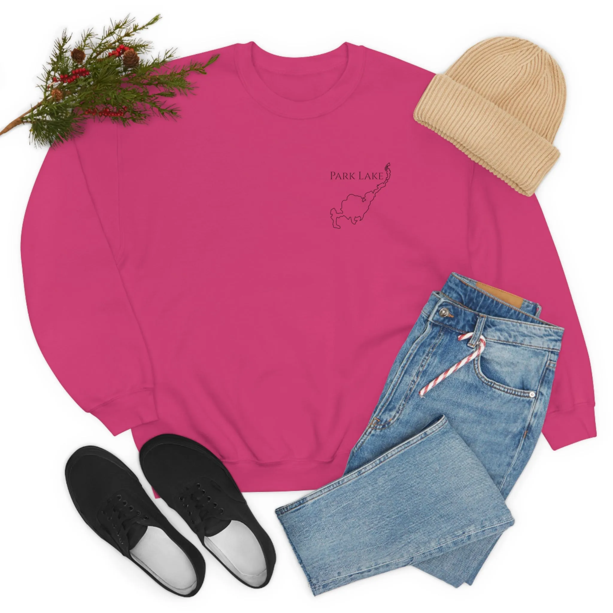 Park Lake Plain Unisex Heavy Blend™ Crewneck Sweatshirt