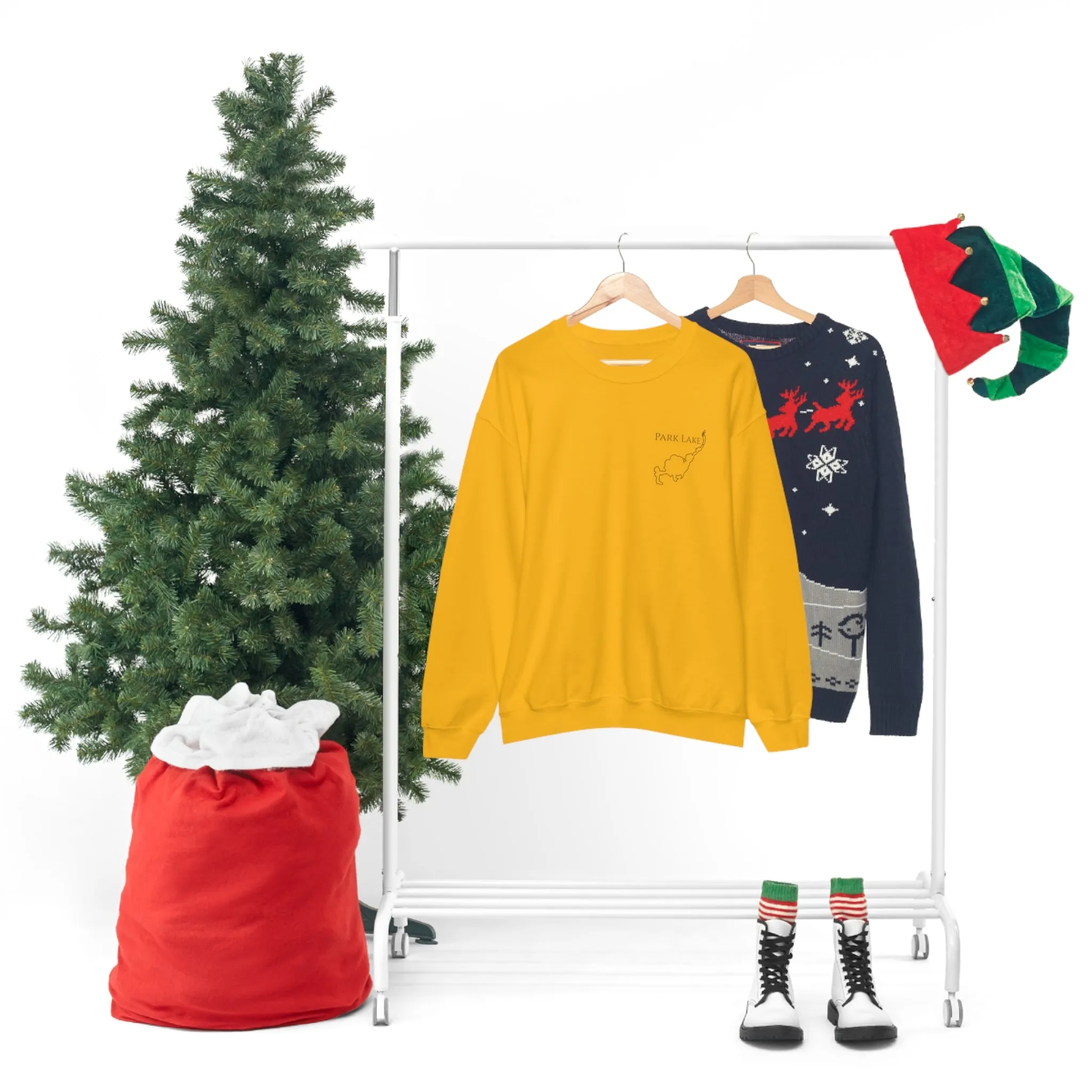 Park Lake Plain Unisex Heavy Blend™ Crewneck Sweatshirt