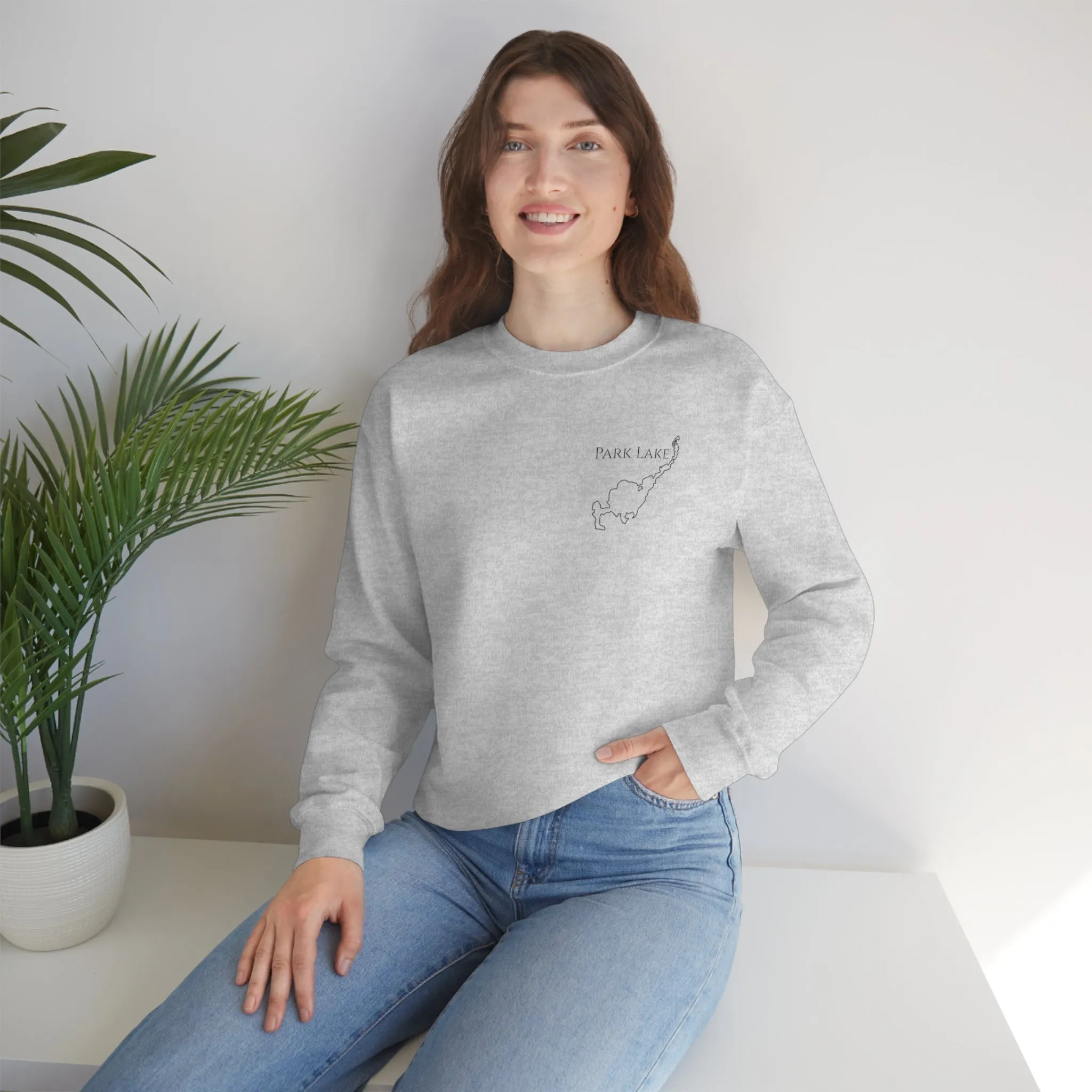 Park Lake Plain Unisex Heavy Blend™ Crewneck Sweatshirt