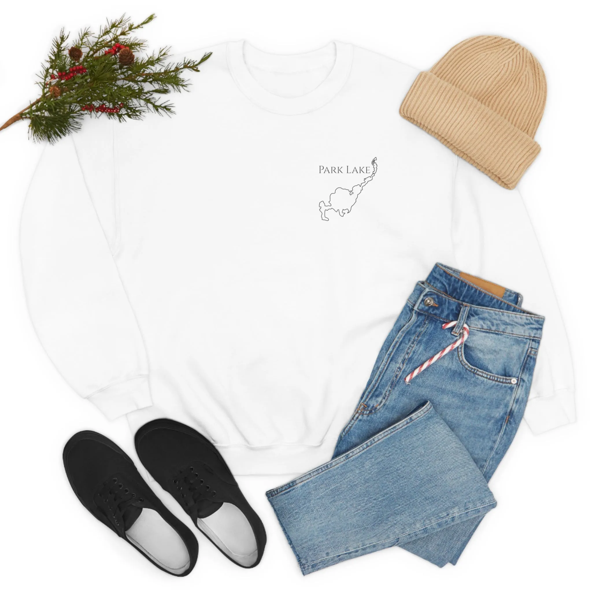 Park Lake Plain Unisex Heavy Blend™ Crewneck Sweatshirt