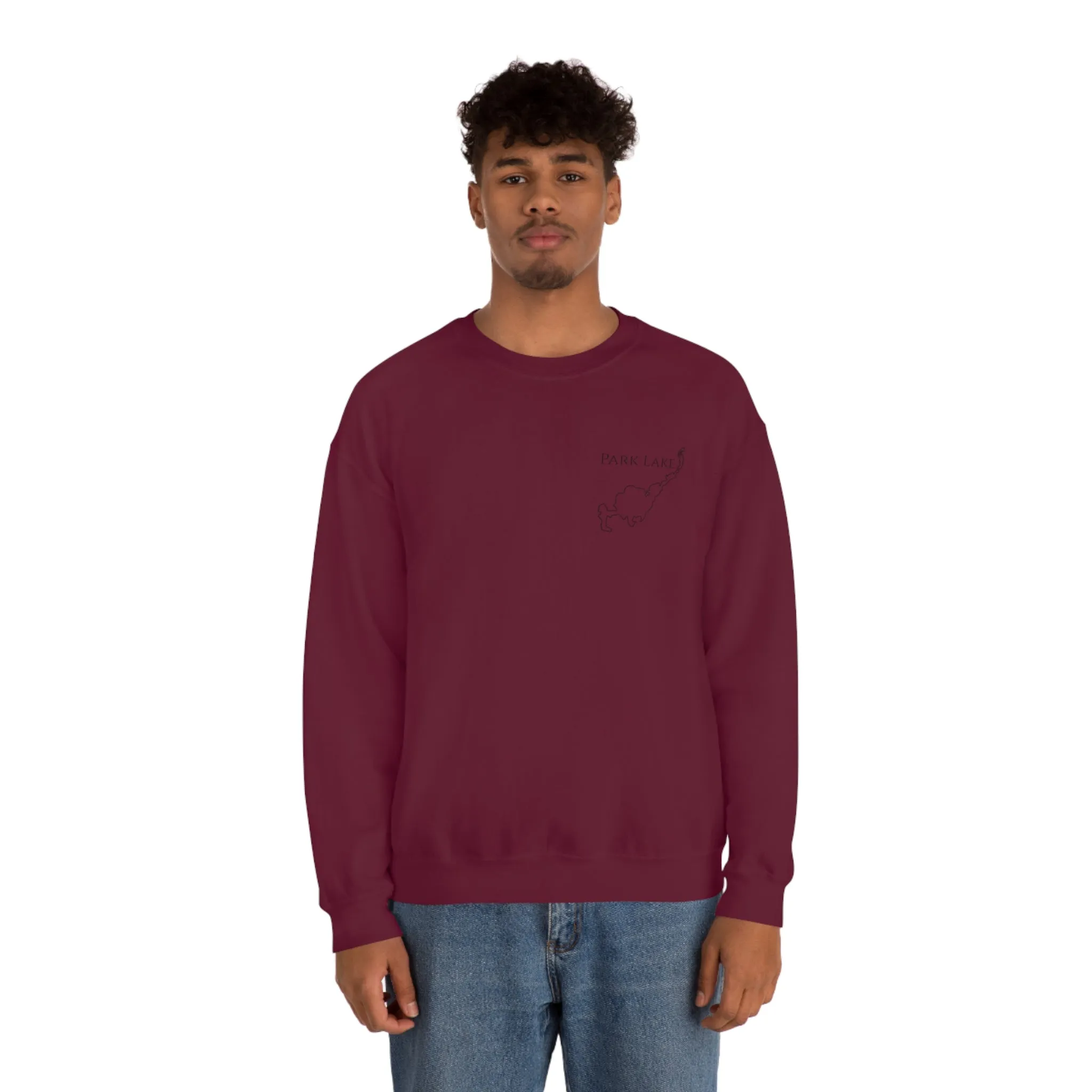 Park Lake Plain Unisex Heavy Blend™ Crewneck Sweatshirt