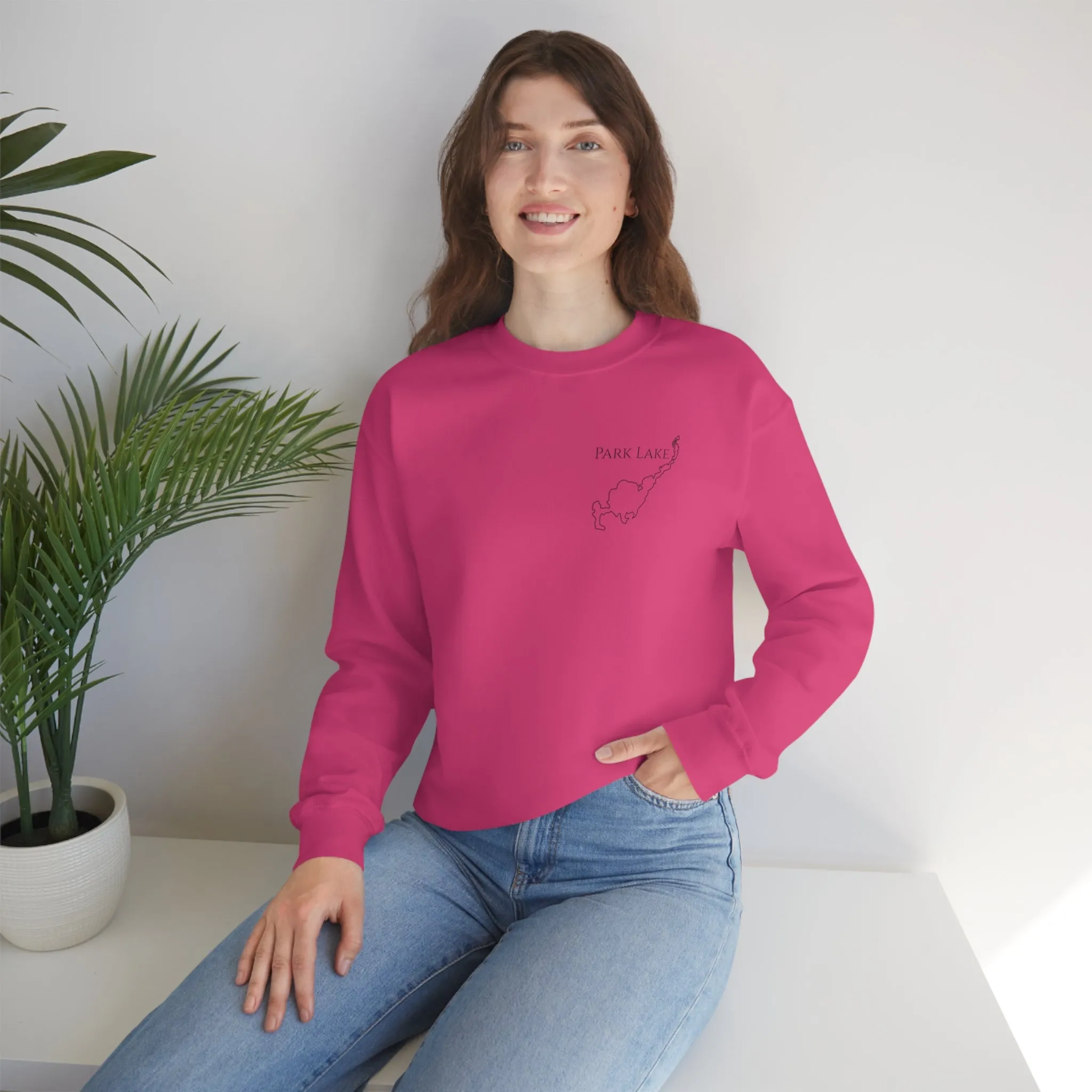Park Lake Plain Unisex Heavy Blend™ Crewneck Sweatshirt