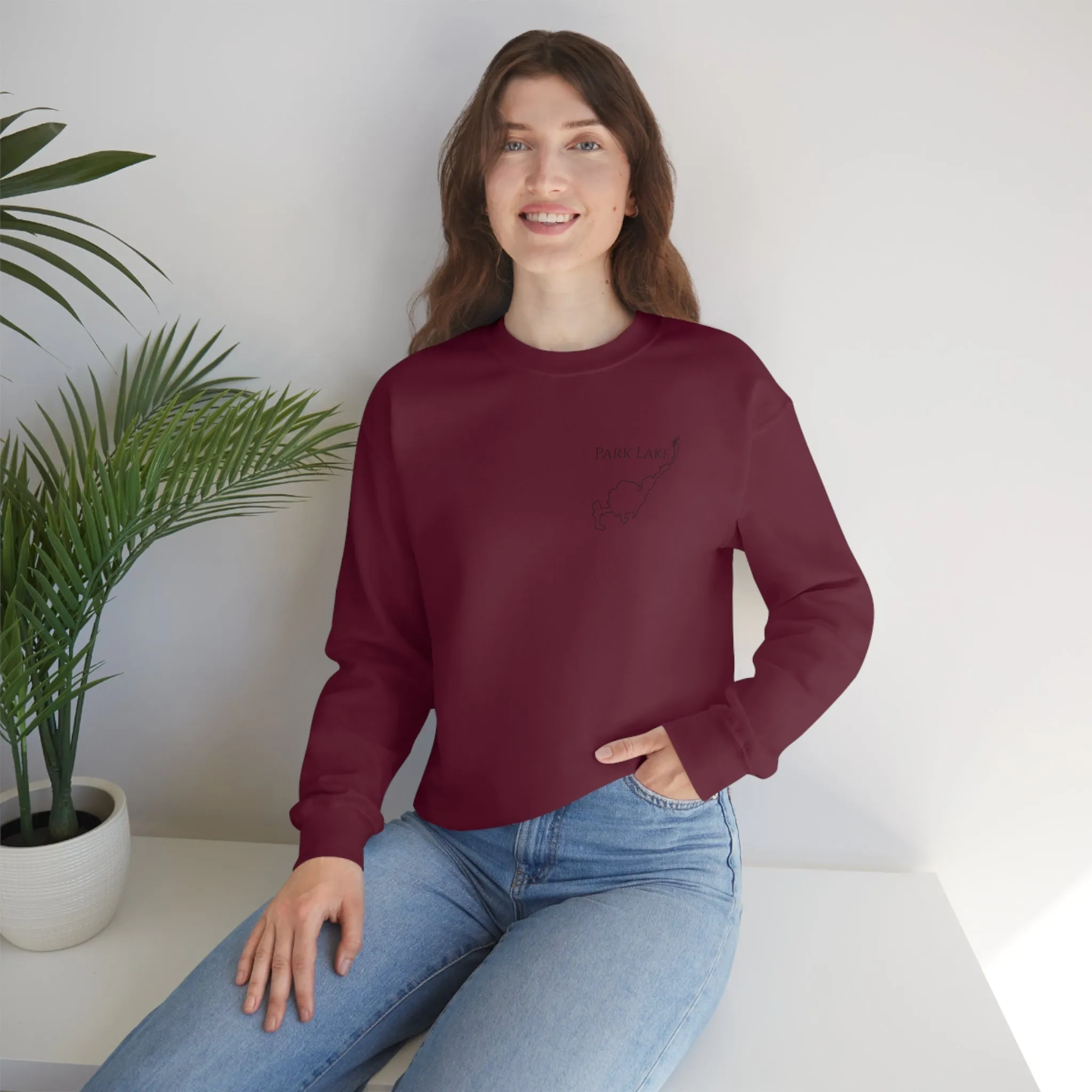 Park Lake Plain Unisex Heavy Blend™ Crewneck Sweatshirt