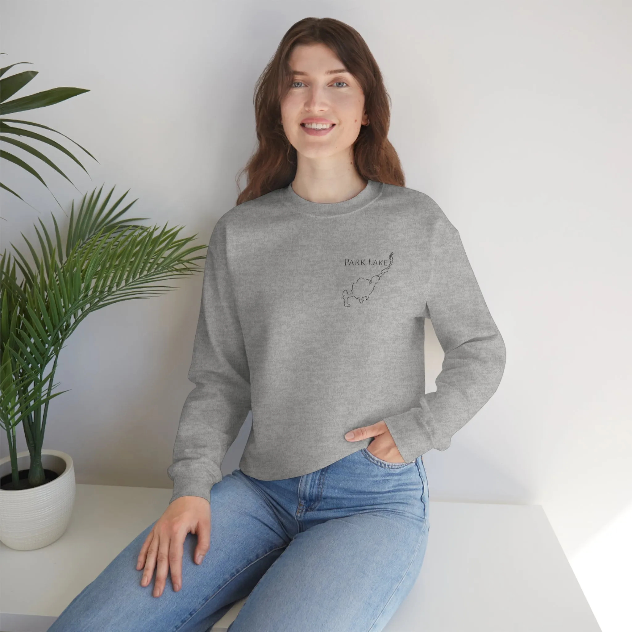 Park Lake Plain Unisex Heavy Blend™ Crewneck Sweatshirt