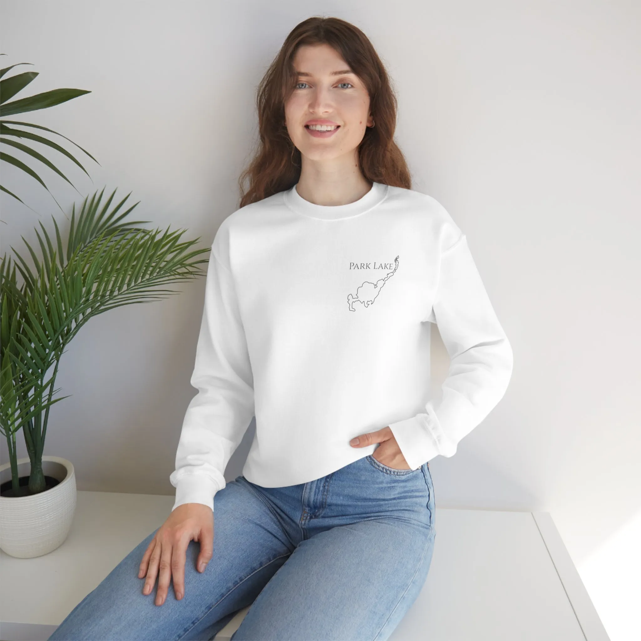 Park Lake Plain Unisex Heavy Blend™ Crewneck Sweatshirt