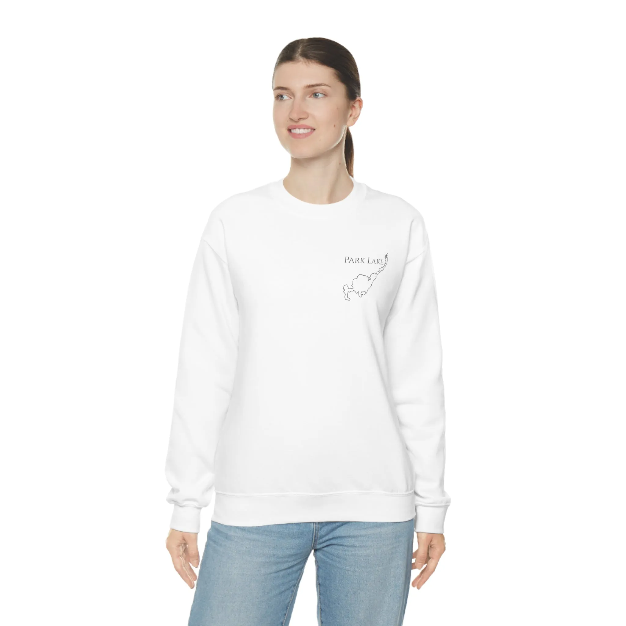 Park Lake Plain Unisex Heavy Blend™ Crewneck Sweatshirt