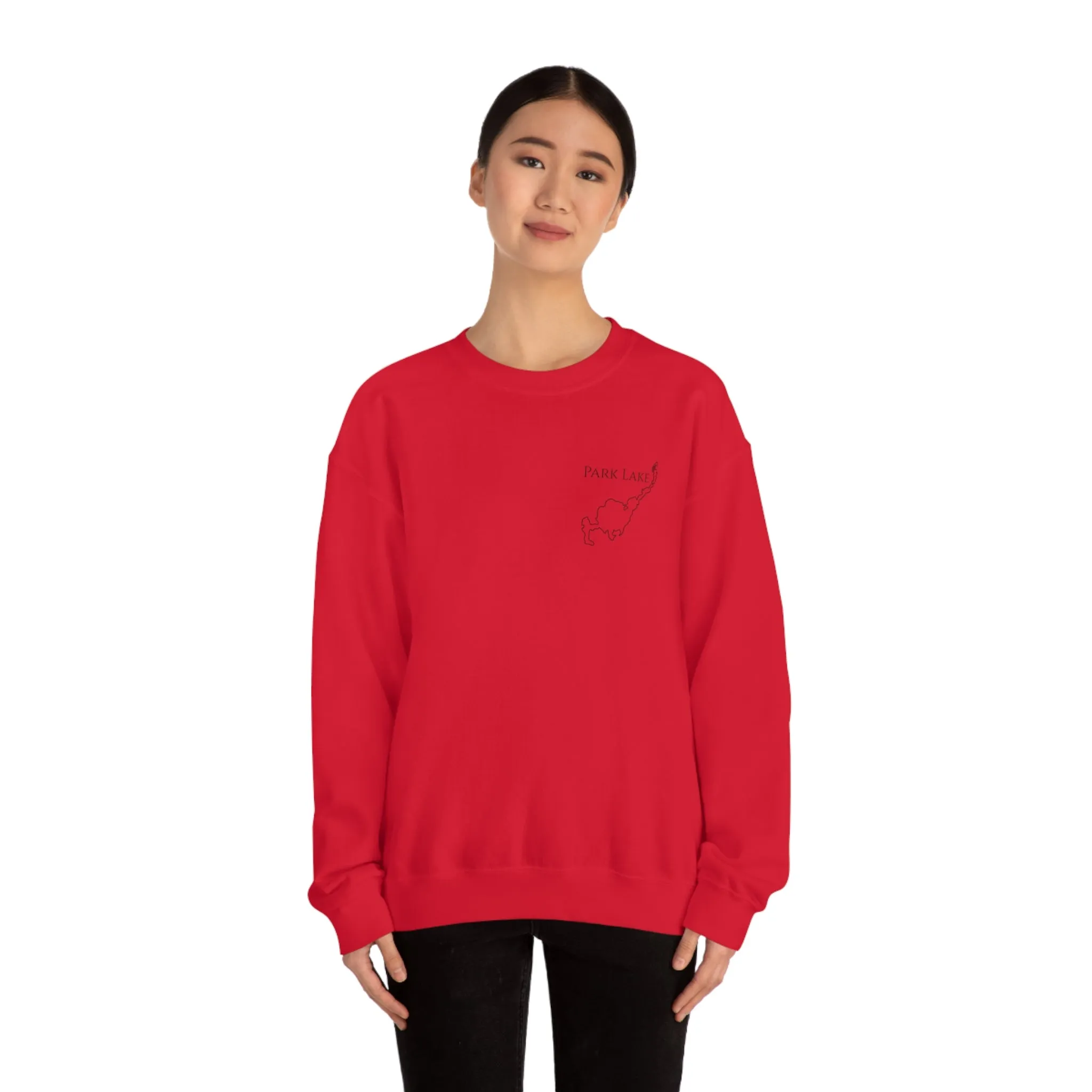 Park Lake Plain Unisex Heavy Blend™ Crewneck Sweatshirt