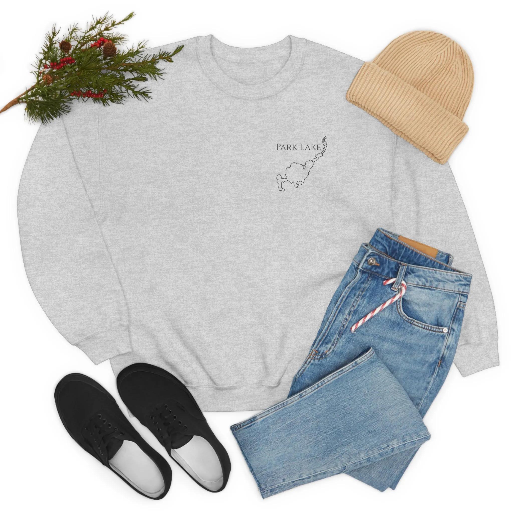 Park Lake Plain Unisex Heavy Blend™ Crewneck Sweatshirt