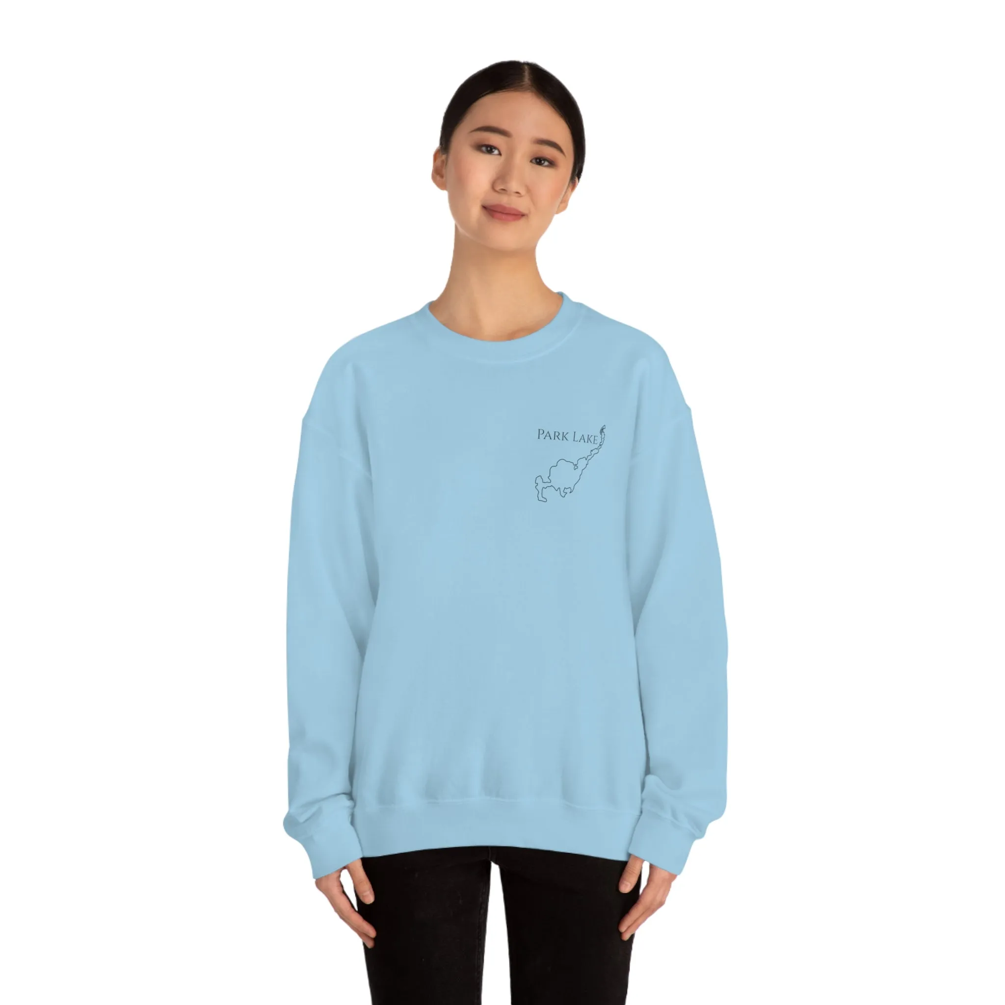 Park Lake Plain Unisex Heavy Blend™ Crewneck Sweatshirt