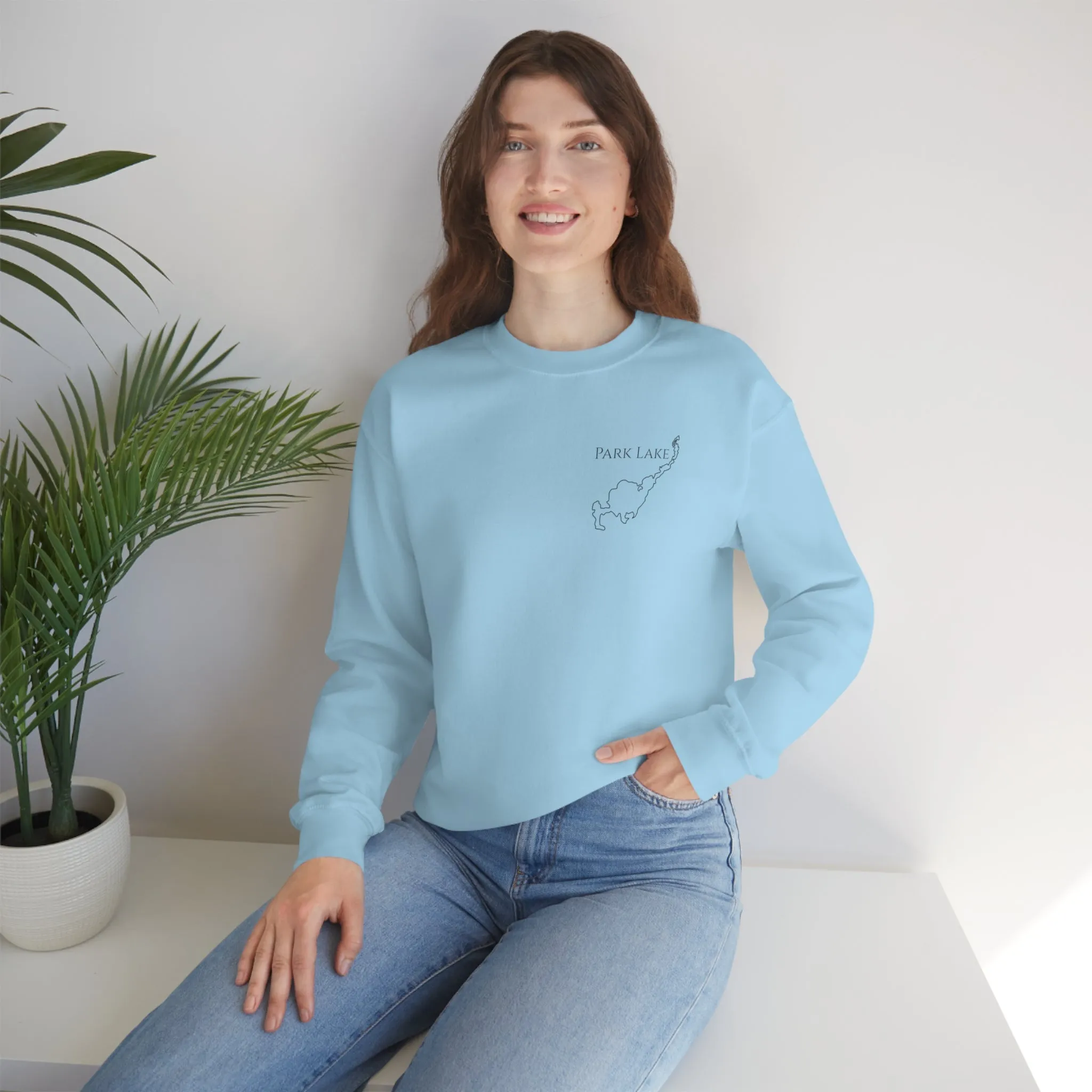 Park Lake Plain Unisex Heavy Blend™ Crewneck Sweatshirt