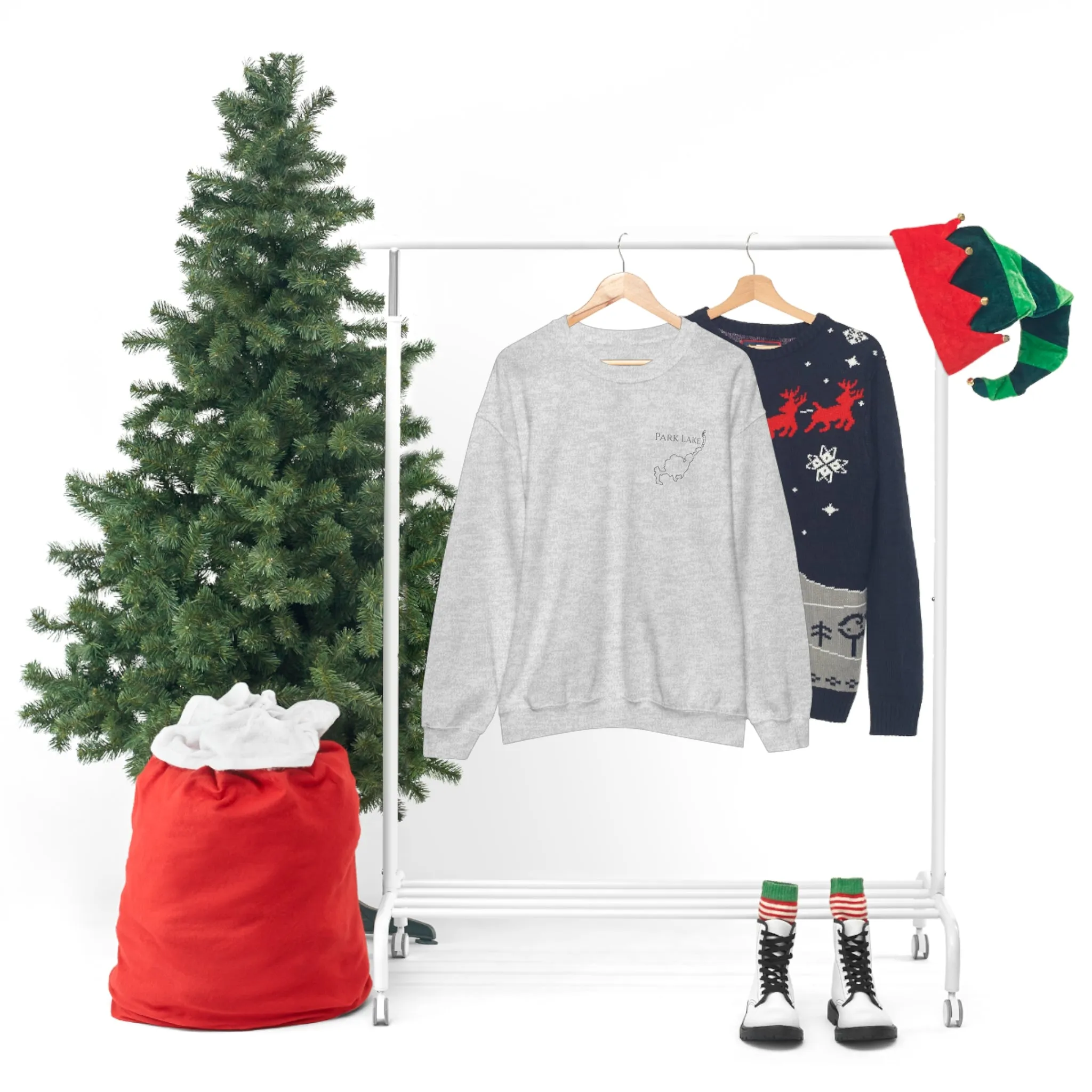 Park Lake Plain Unisex Heavy Blend™ Crewneck Sweatshirt