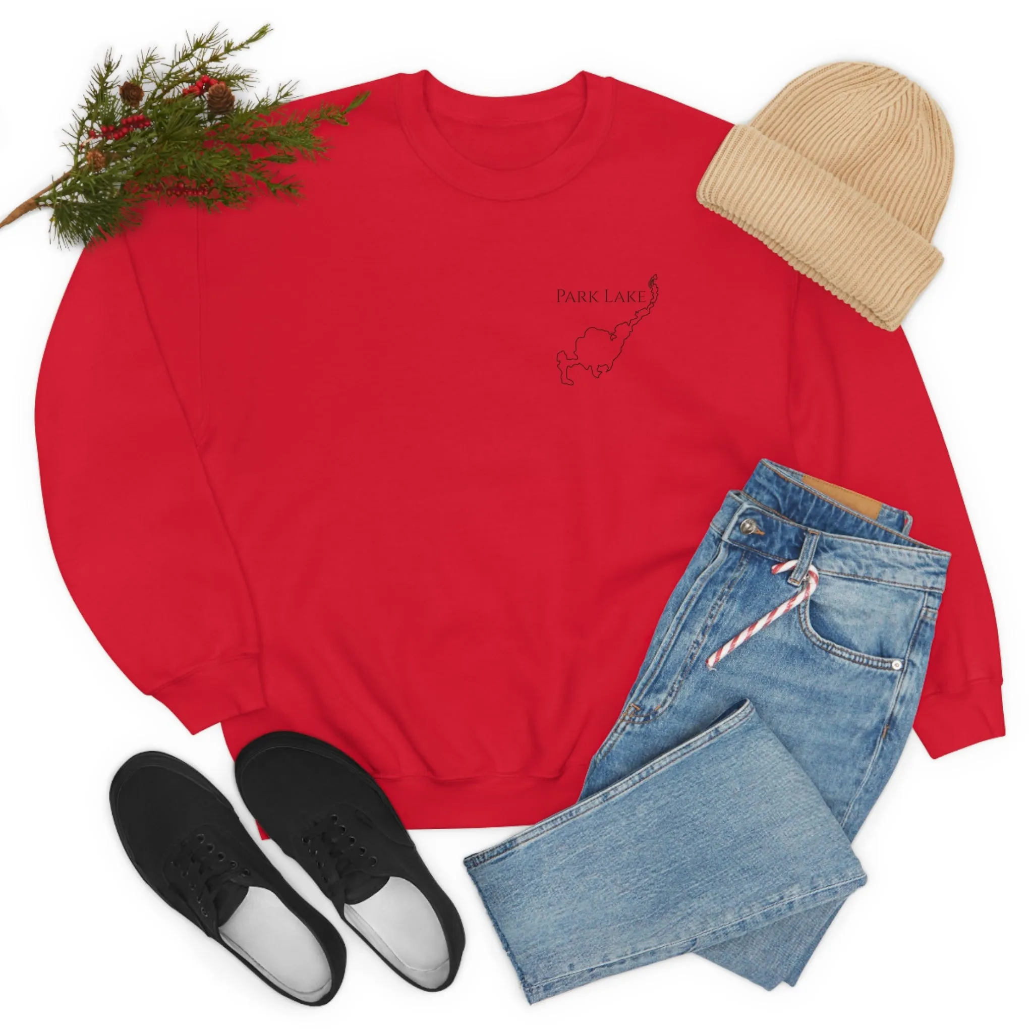 Park Lake Plain Unisex Heavy Blend™ Crewneck Sweatshirt