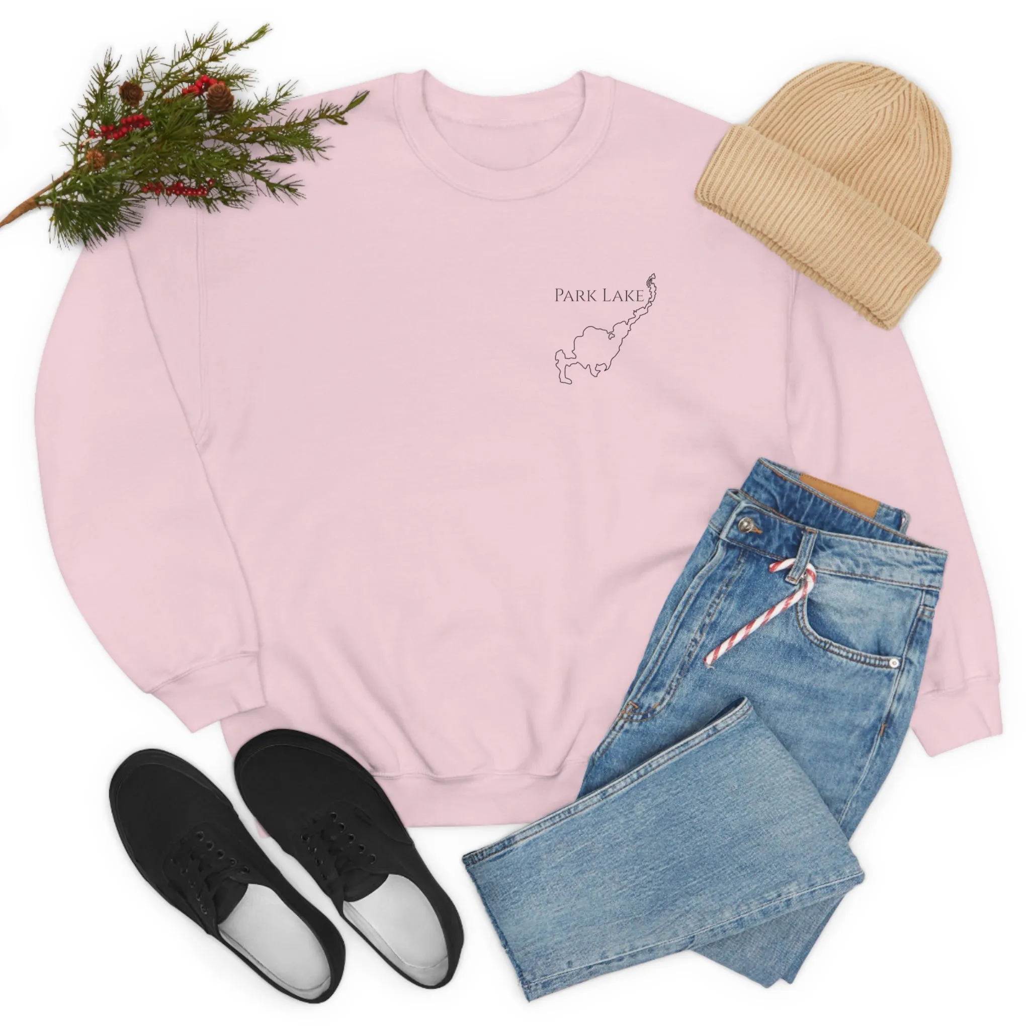 Park Lake Plain Unisex Heavy Blend™ Crewneck Sweatshirt