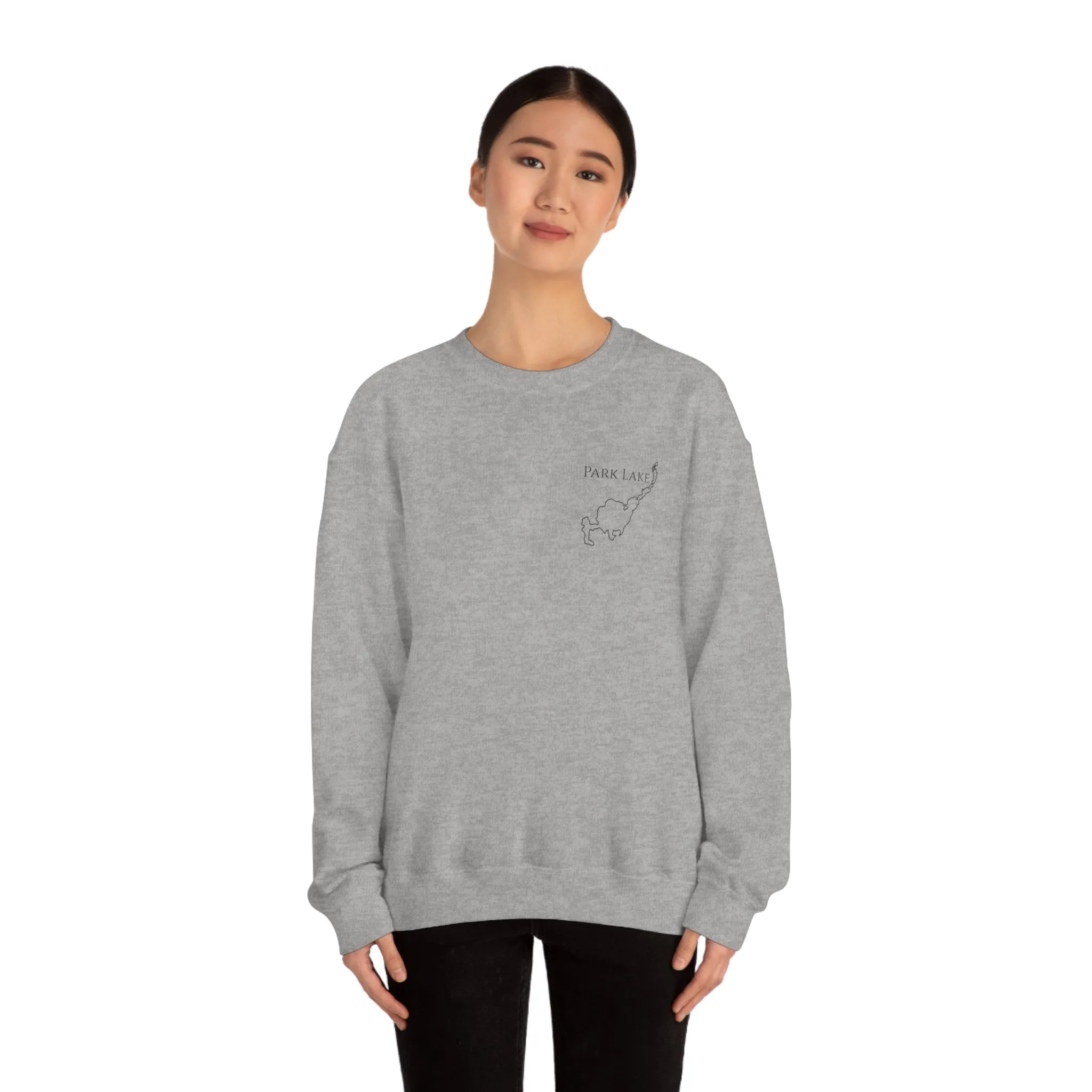 Park Lake Plain Unisex Heavy Blend™ Crewneck Sweatshirt