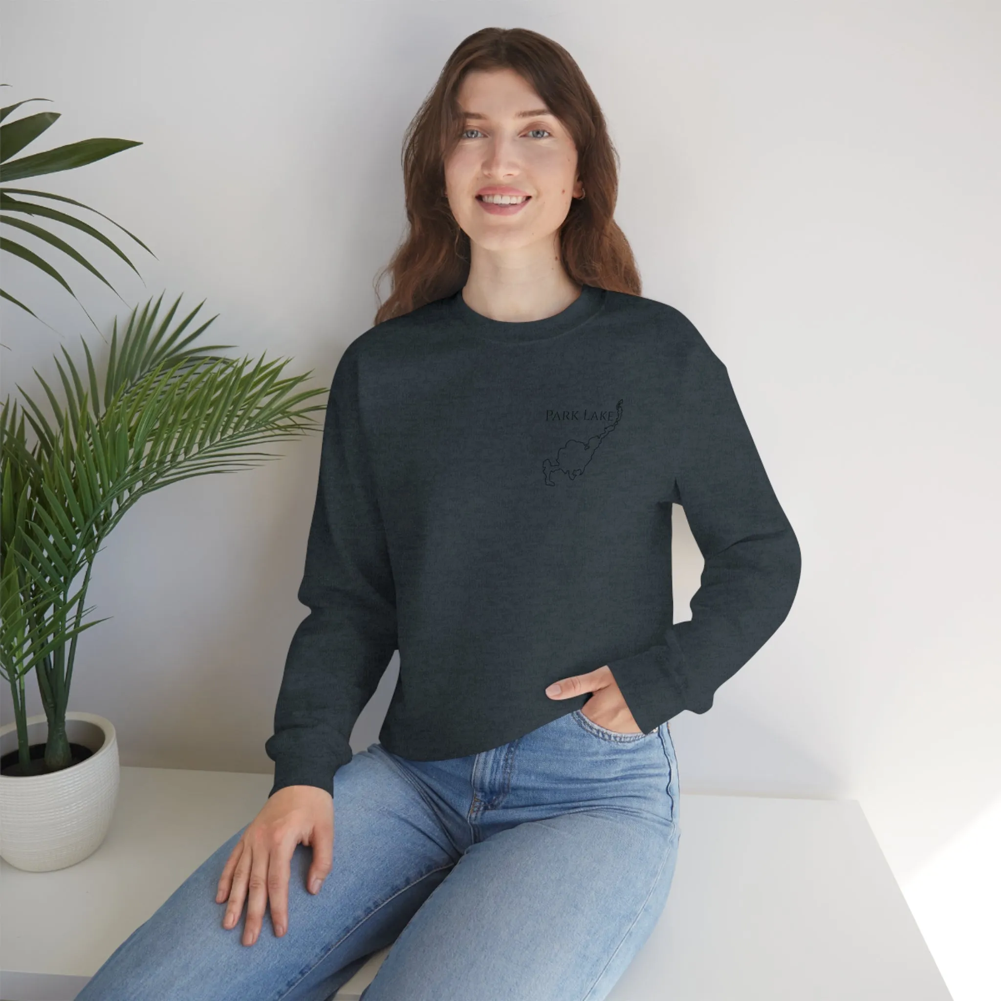 Park Lake Plain Unisex Heavy Blend™ Crewneck Sweatshirt