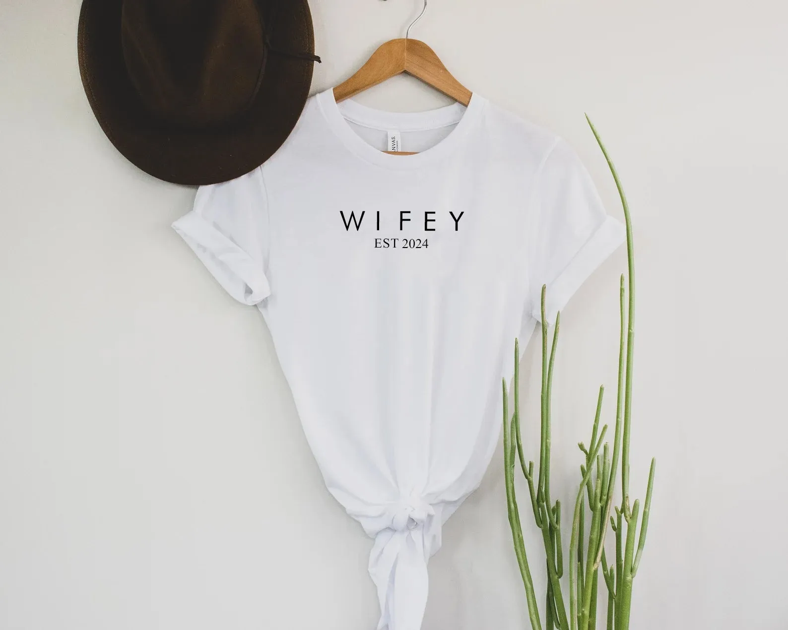 Personalised Wifey TShirt - Oversized Custom Made Future Mrs Top