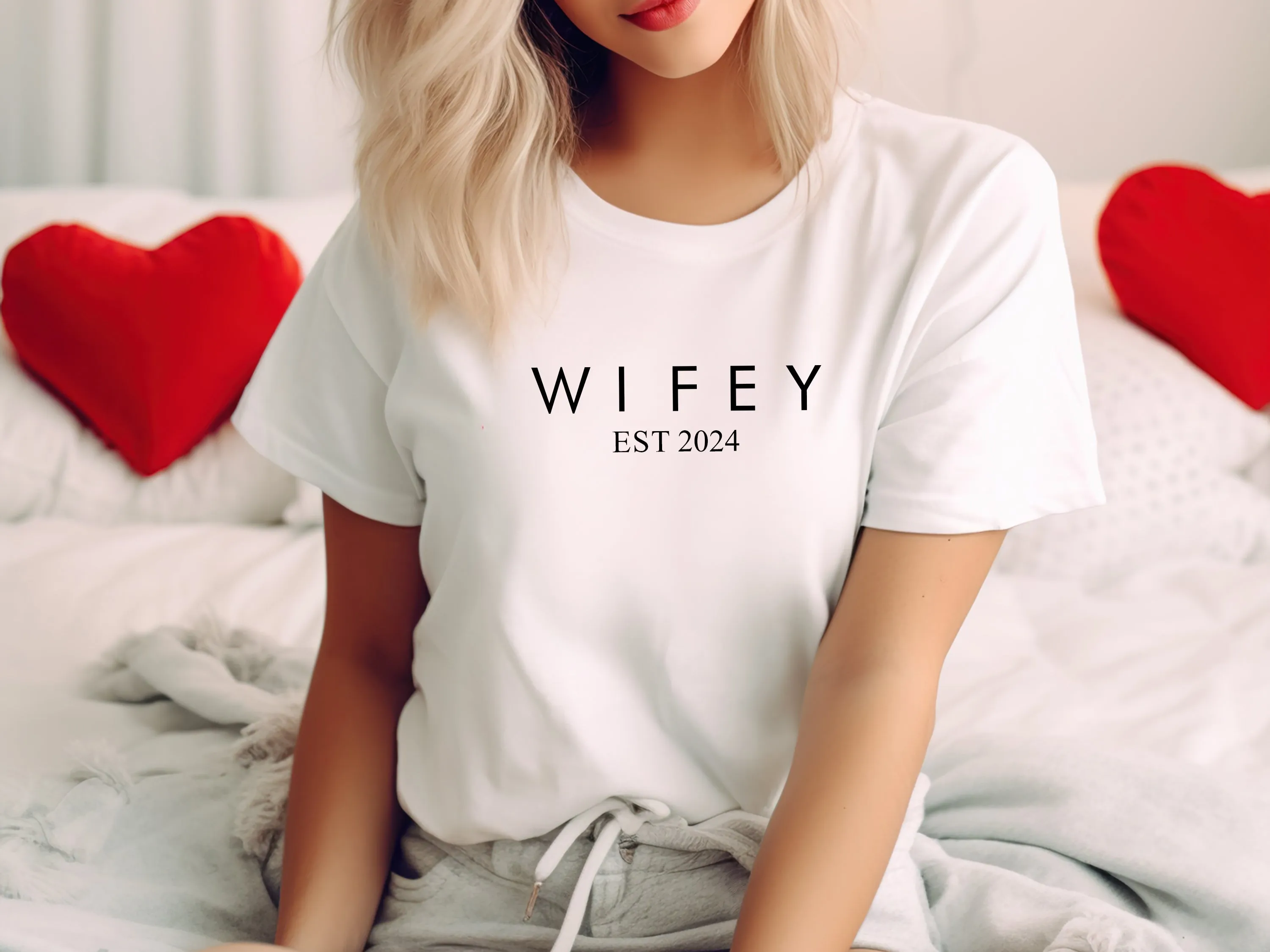 Personalised Wifey TShirt - Oversized Custom Made Future Mrs Top