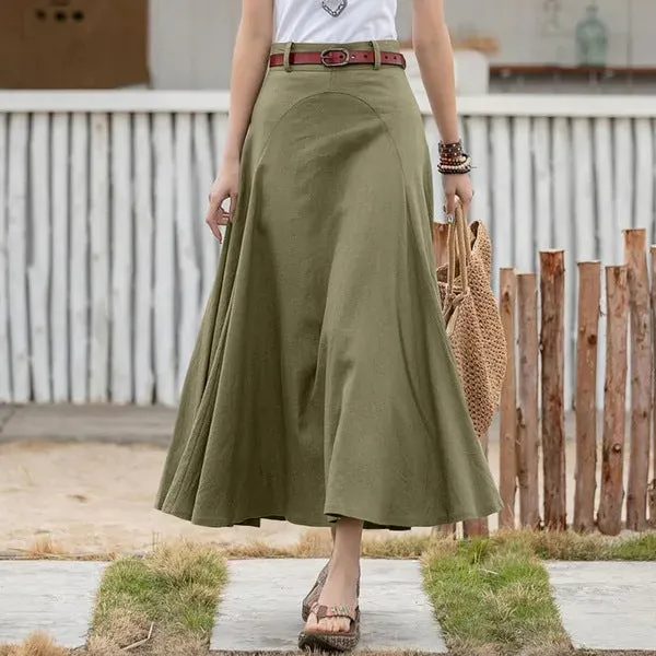 Pinkie® | Modern High Waist A-Line Skirt