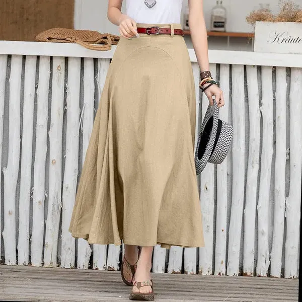 Pinkie® | Modern High Waist A-Line Skirt