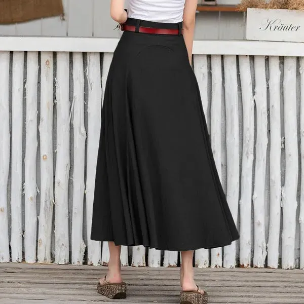Pinkie® | Modern High Waist A-Line Skirt