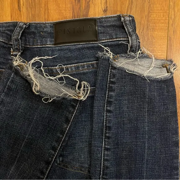 Pistola Distressed Midrise Skinny Jeans Size 25
