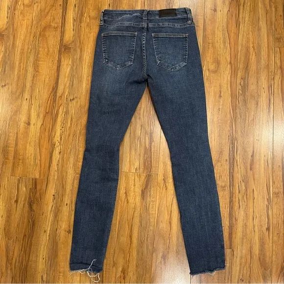 Pistola Distressed Midrise Skinny Jeans Size 25