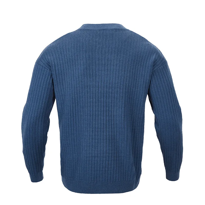 PIT-RIBBED SWEATER