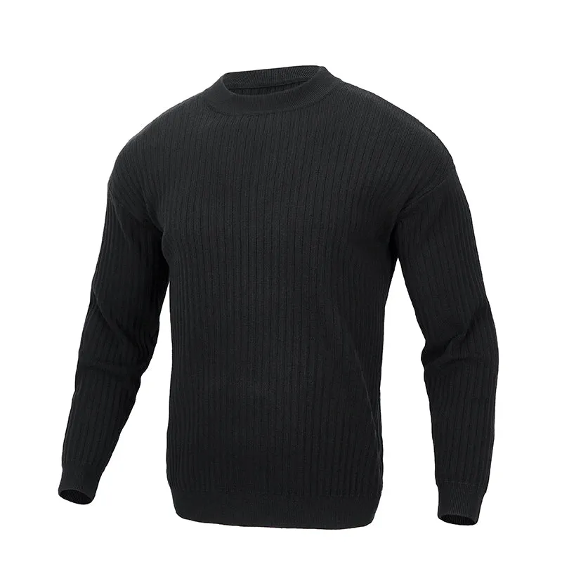 PIT-RIBBED SWEATER