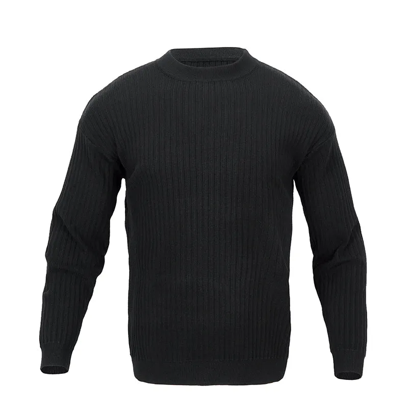 PIT-RIBBED SWEATER