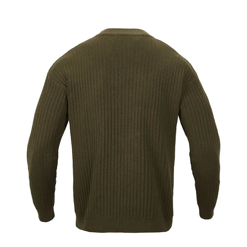 PIT-RIBBED SWEATER