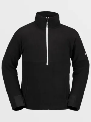 Polar Mock 1/2 Zip Sweatshirt - BLACK