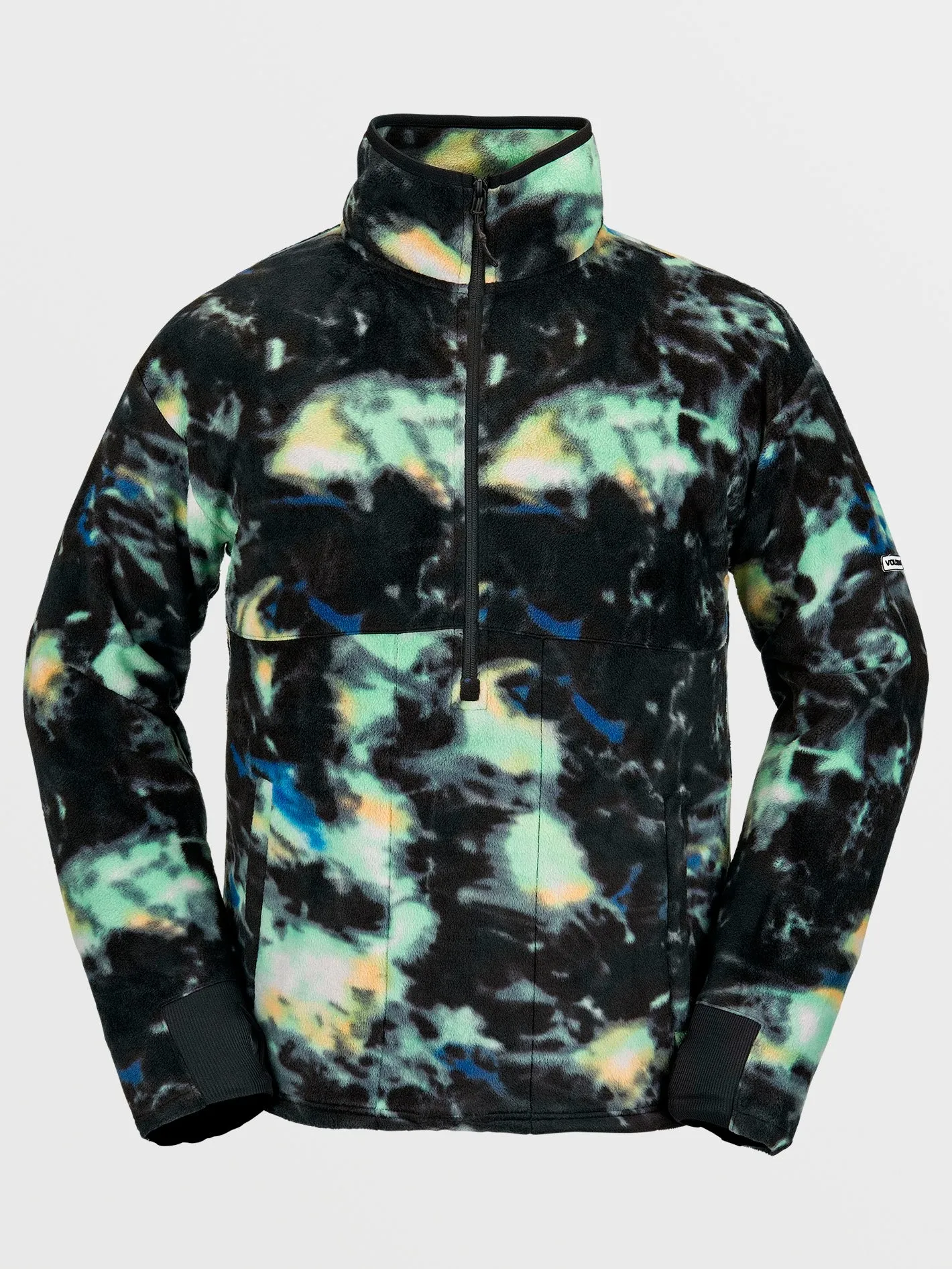 Polar Mock 1/2 Zip Sweatshirt - SPRITZ BLACK