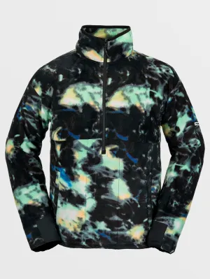 Polar Mock 1/2 Zip Sweatshirt - SPRITZ BLACK