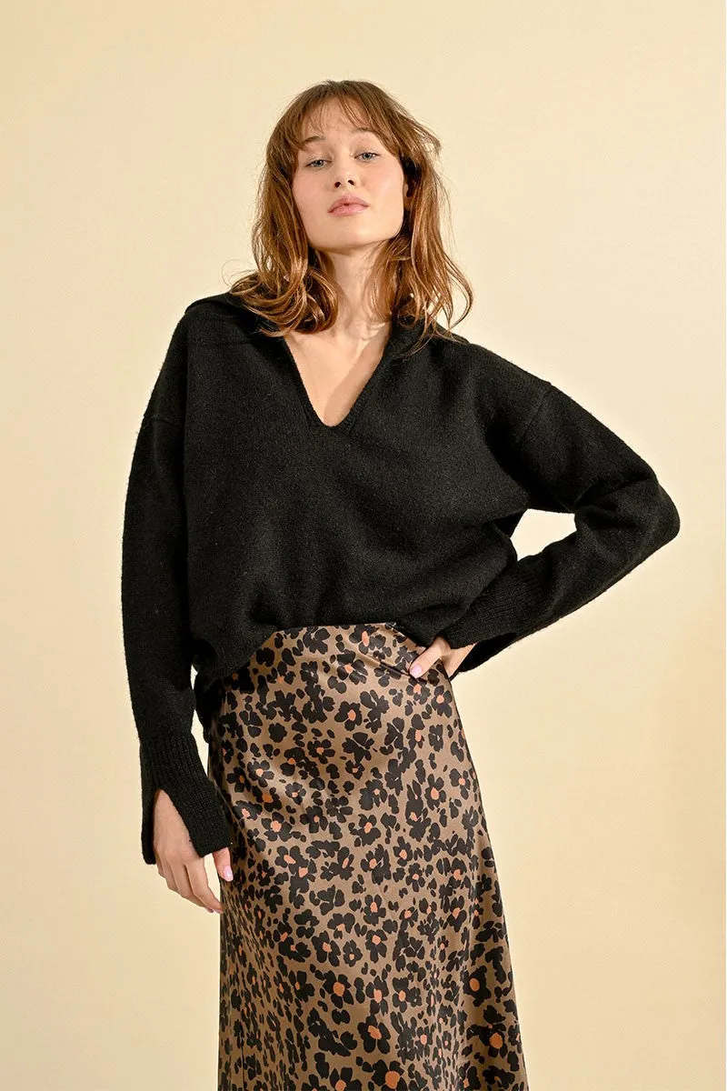 POLO COLLAR SWEATER