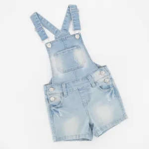 Pre-Girls Light Denim Dungaree
