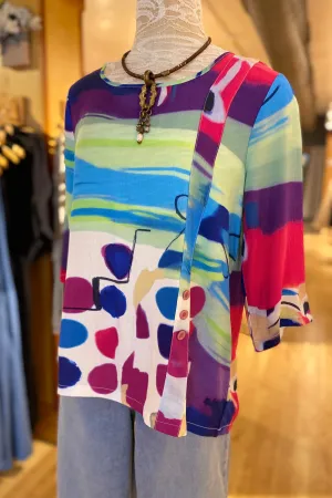 Printed Button Tunic