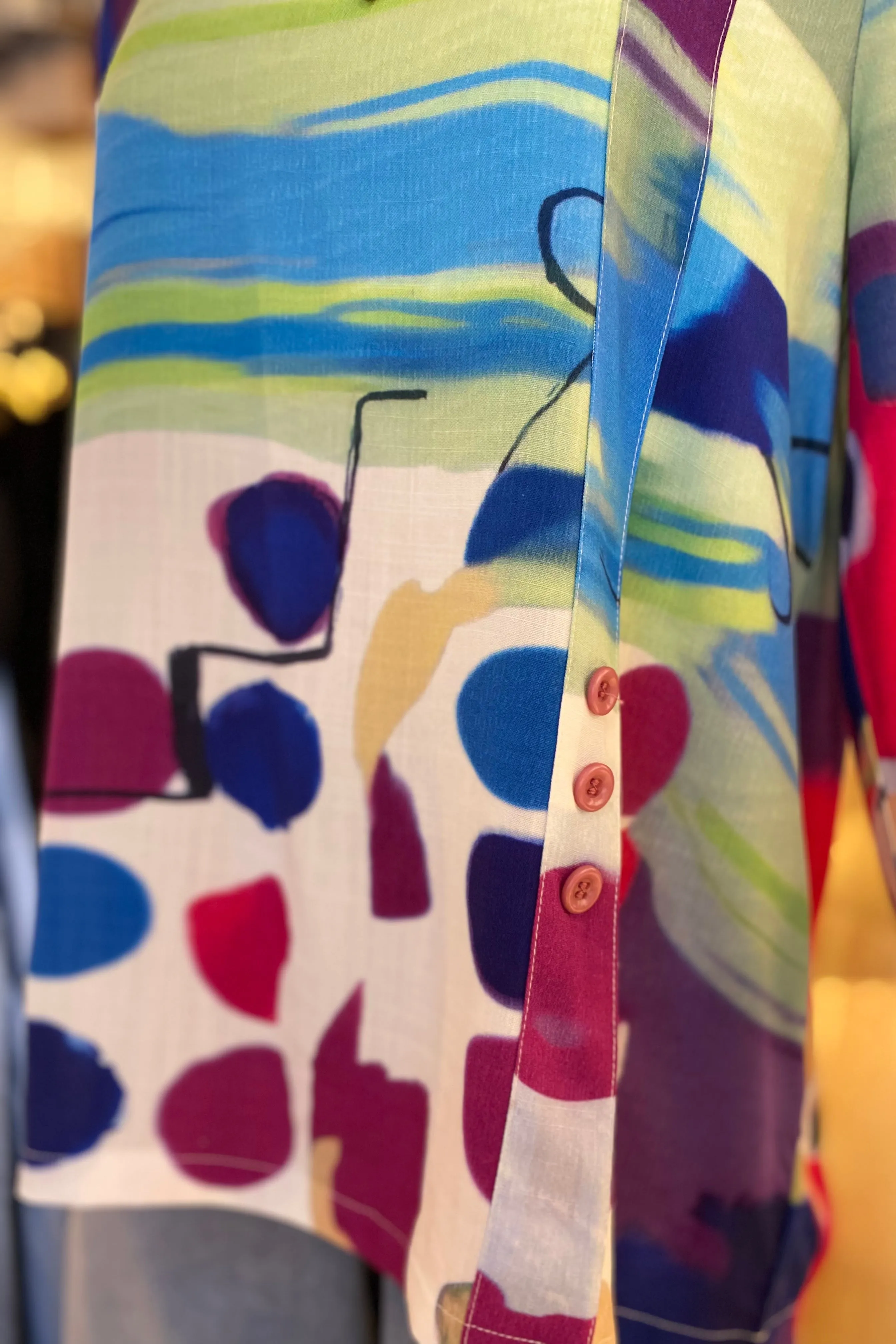 Printed Button Tunic