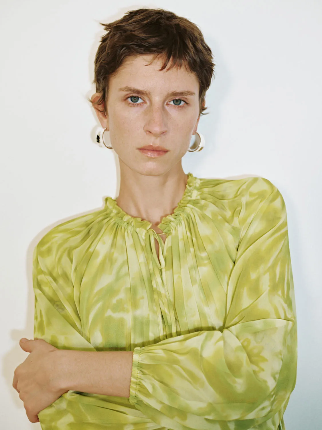 Printed Shirred A-Line Dresses