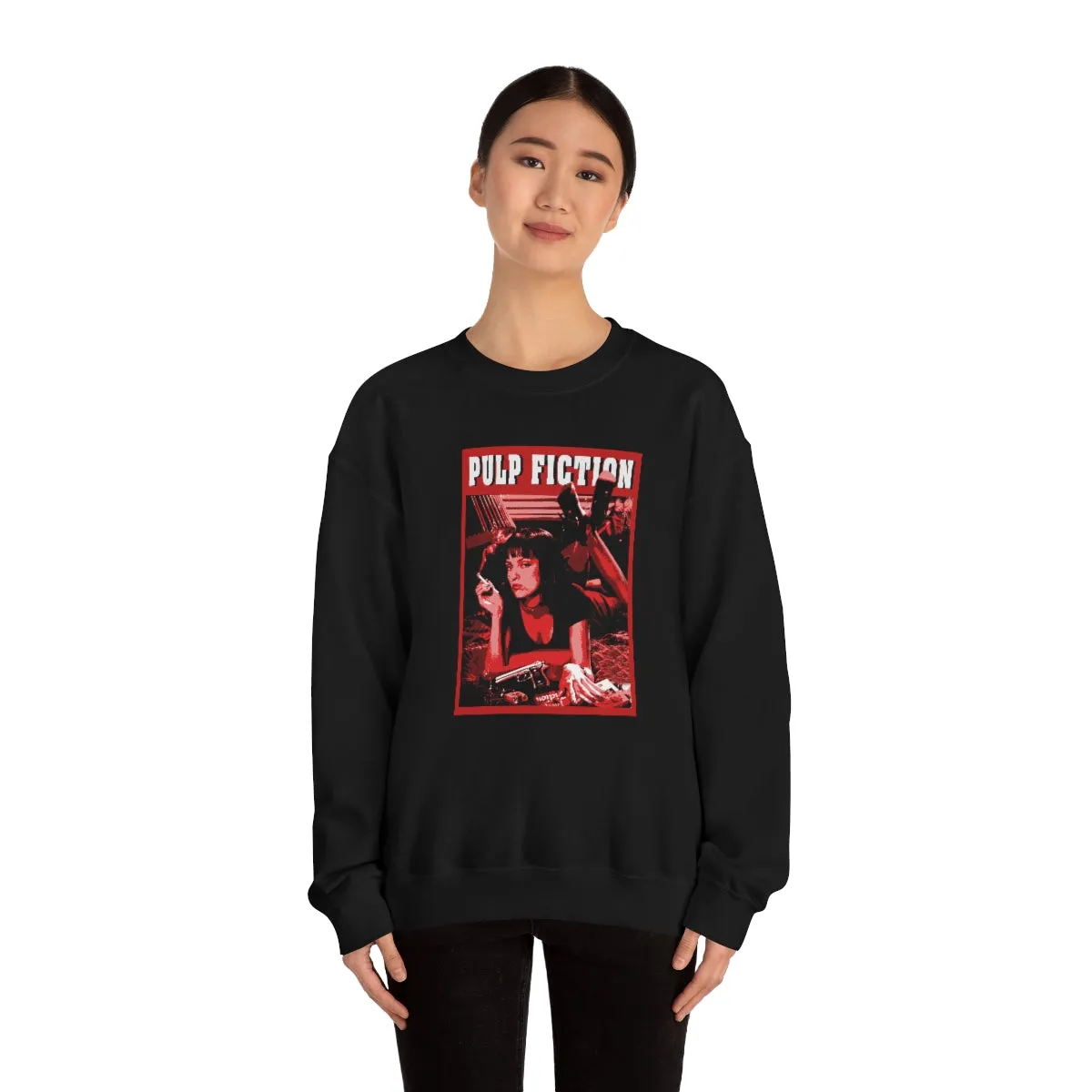 Pulp Fiction Hoodie, Pop Culture Hooded Sweatshirt, Vintage Hoodies