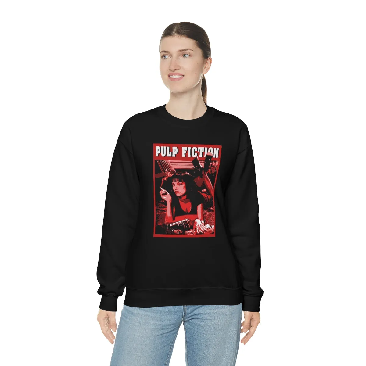 Pulp Fiction Hoodie, Pop Culture Hooded Sweatshirt, Vintage Hoodies