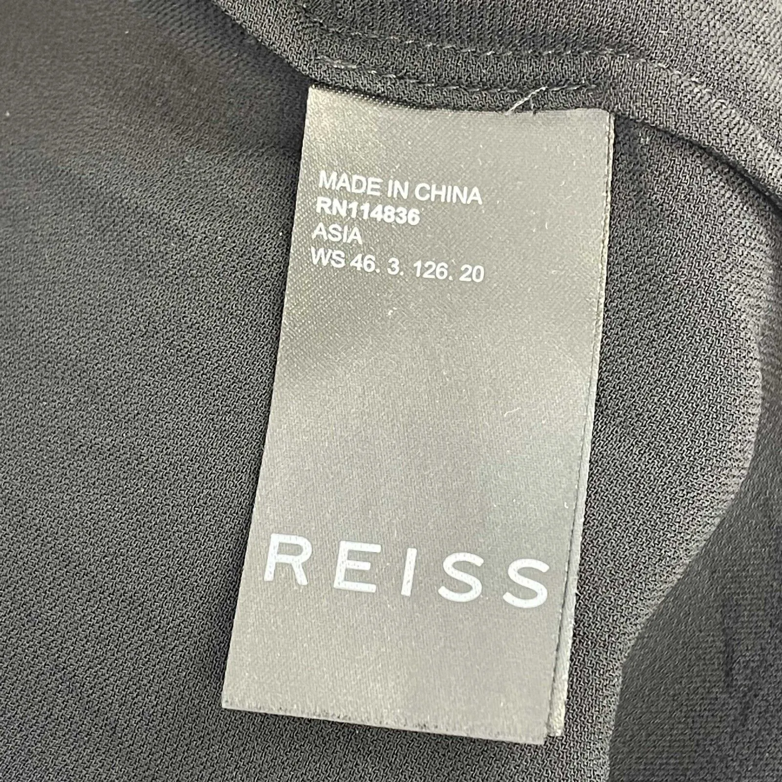 Reiss - Mesh Neckline - Black Top - US 6