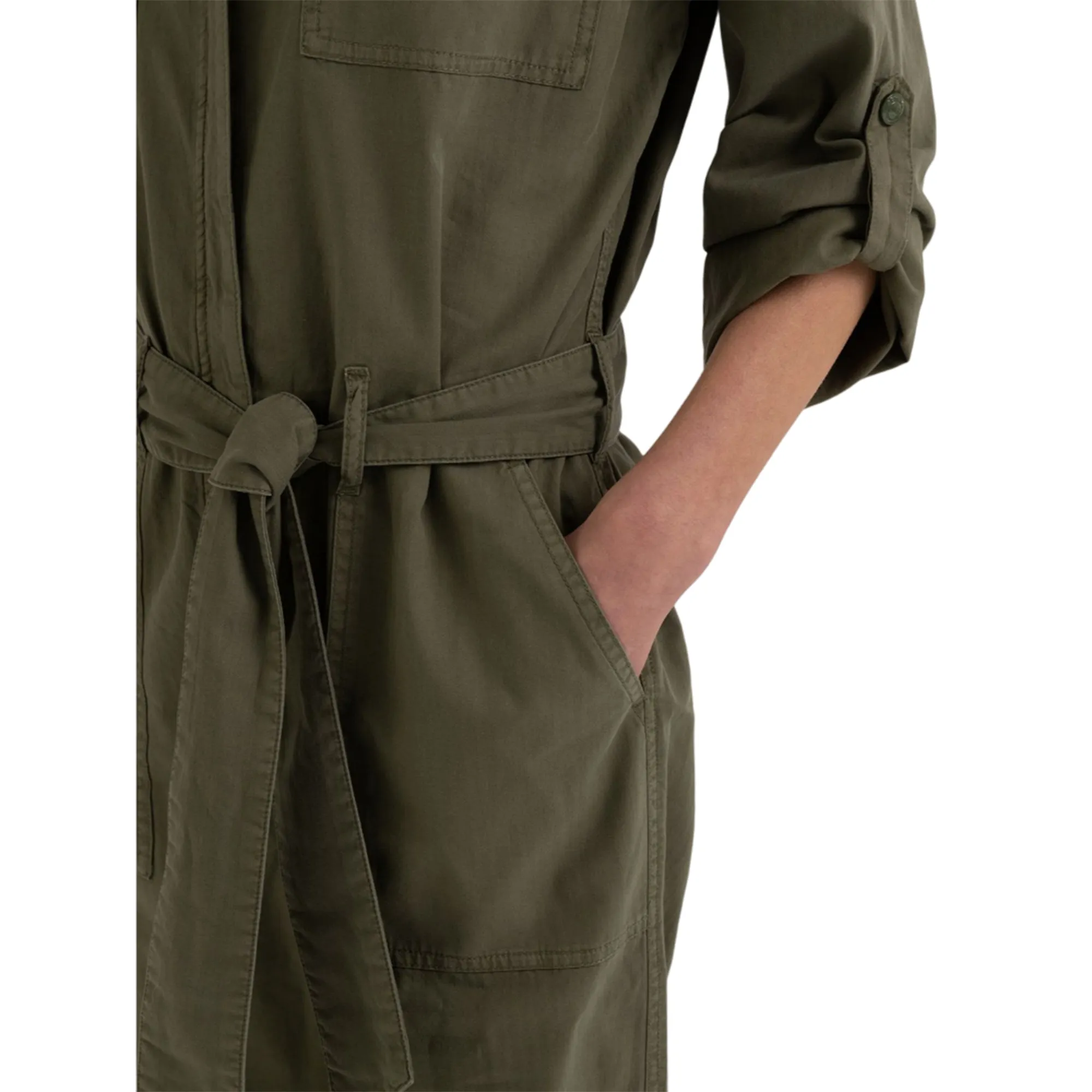 Replay Women's Denim Long Overalls with Pockets