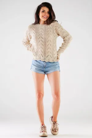Ribbed Long-Sleeve Relaxed Jumper
