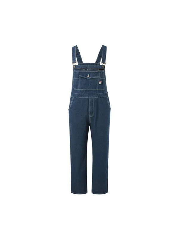 Ripped Suspender Jeans Jumpsuit