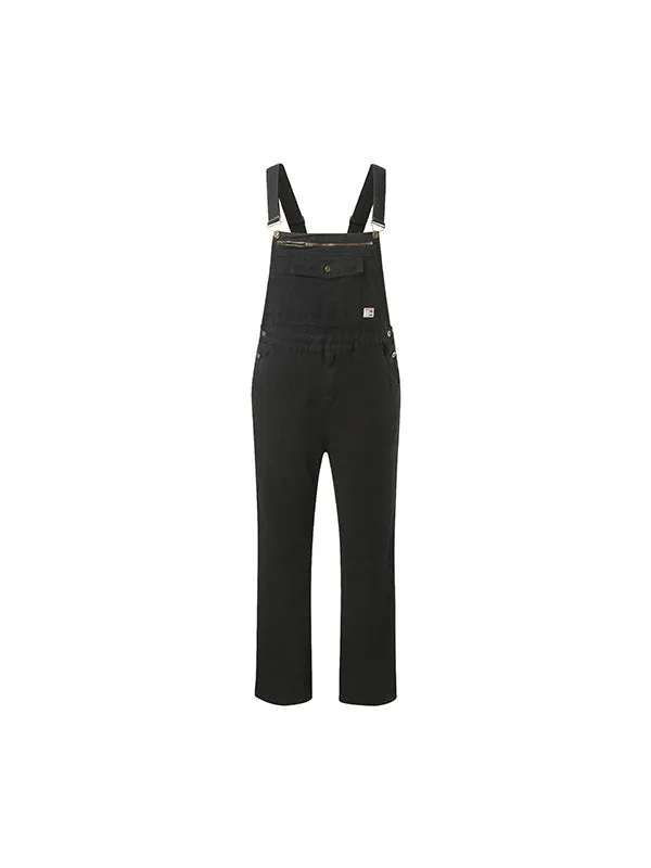 Ripped Suspender Jeans Jumpsuit