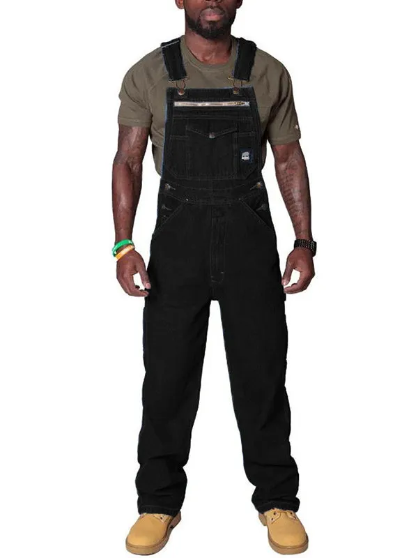 Ripped Suspender Jeans Jumpsuit