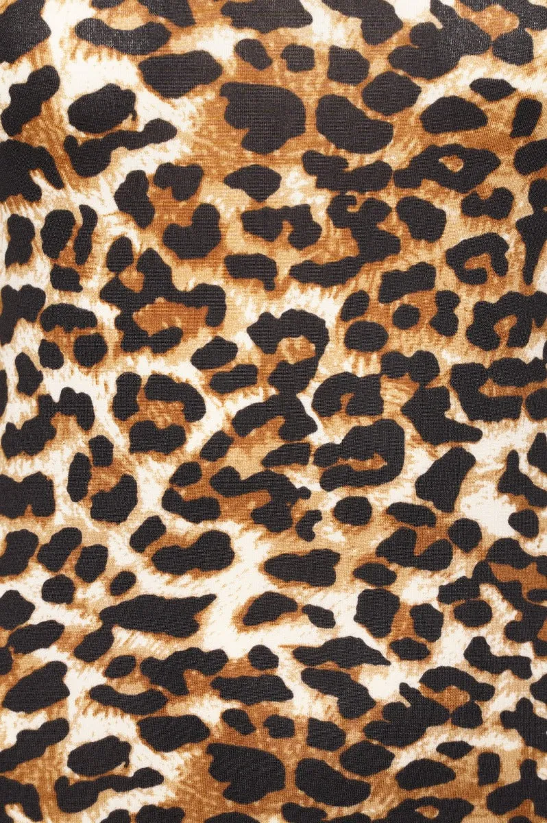 Ro Rox Eva Leopard 1950's Vintage Style Top Blouse